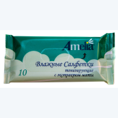 Влажные салфетки тонизирующие с экстрактом мяты