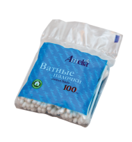 Ватные палочки в пакете 100 шт